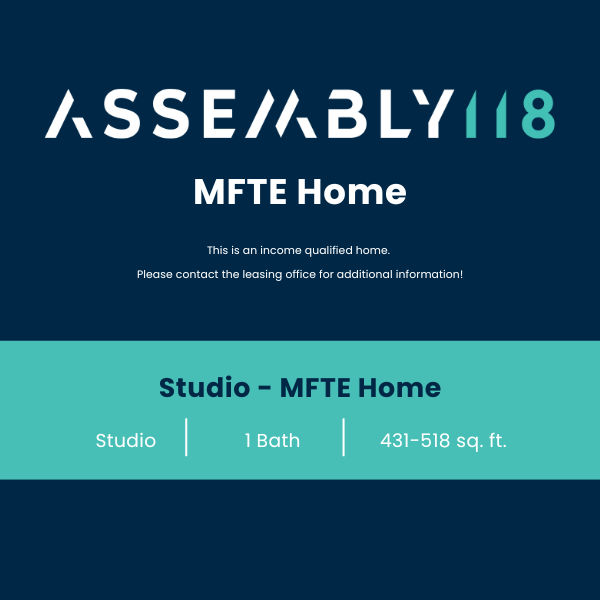 Studio - MFTE - Affordable